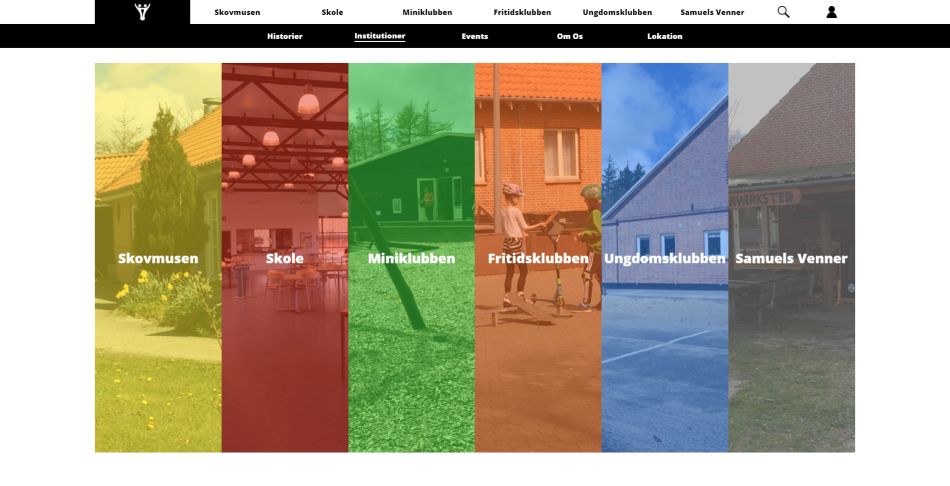 Prototyp stránek pro spolek škol a klubů Samuelsgården